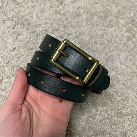 J. Crew Black Leather Belt